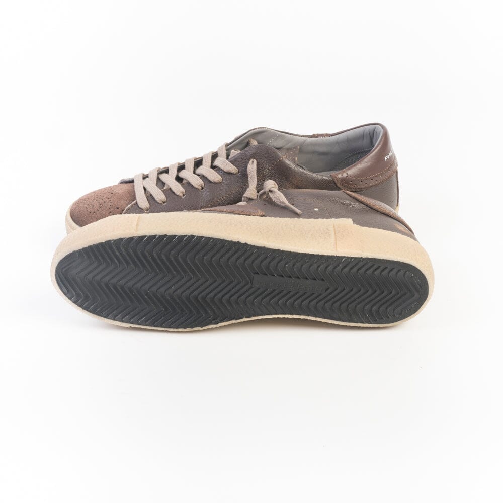 PHILIPPE MODEL - Sneakers - PRLU WRG1 - Vintage Brogue Marrone Scarpe Uomo Philippe Model Paris 
