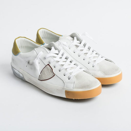 PHILIPPE MODEL - Sneakers PRLU VRE2 - ParisX - White Mustard Philippe Model Paris Men's Shoes