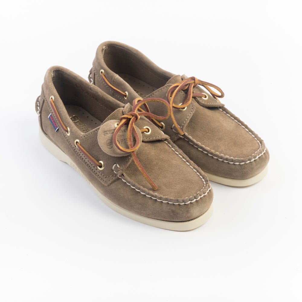 SEBAGO - Allacciata Docksides Portland - Scarpa da Barca - 81256W - Beige Scarpe Donna Sebago 