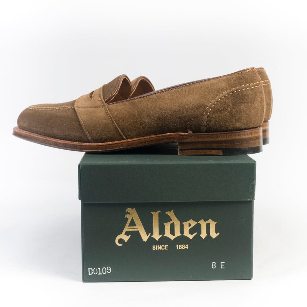 ALDEN - D0109 - Mocassino Full Strap - Camoscio Snuff Scarpe Uomo Alden 
