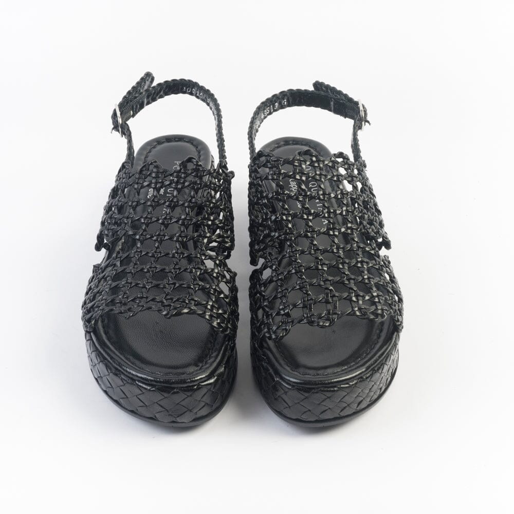 PONS QUINTANA - Sandali Zeppa - FORLI 10315 - Nero Scarpe Donna PONS QUINTANA 