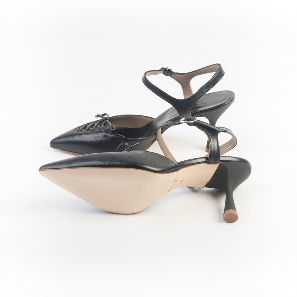 CHEVILLE - Sling Back - FOSCA - Nero Scarpe Donna CHEVILLE 