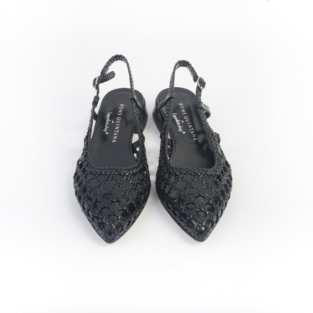 PONS QUINTANA -  Sling Back - SONIA -  10799 - Nero