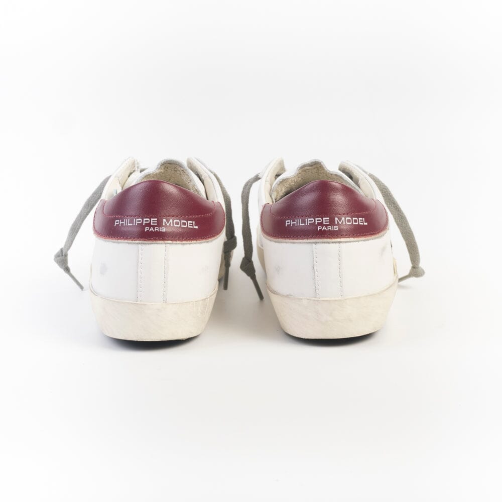 PHILIPPE MODEL - Sneakers - PRLU V038 - Bianco bordeaux Scarpe Uomo Philippe Model Paris 