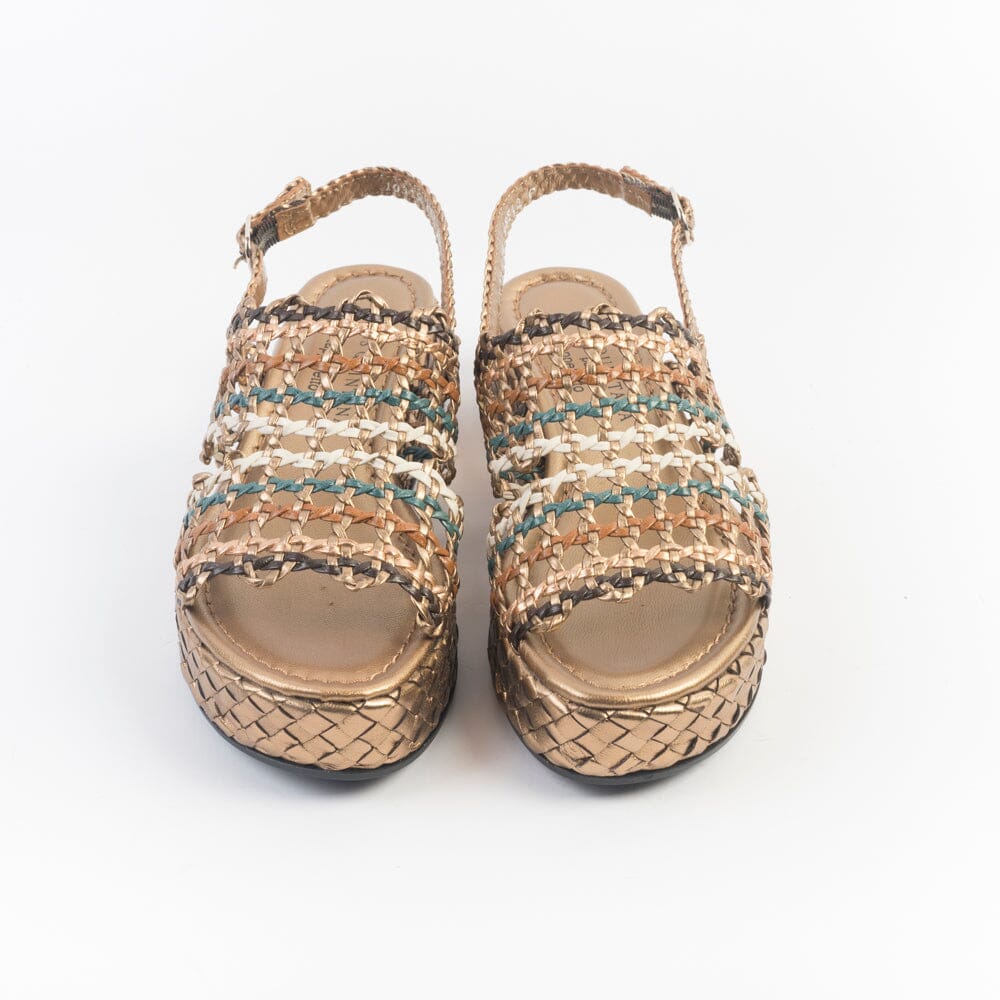 PONS QUINTANA - Sandali Zeppa - FORLI 10315 - Bronzo Oassi Multi Scarpe Donna PONS QUINTANA 