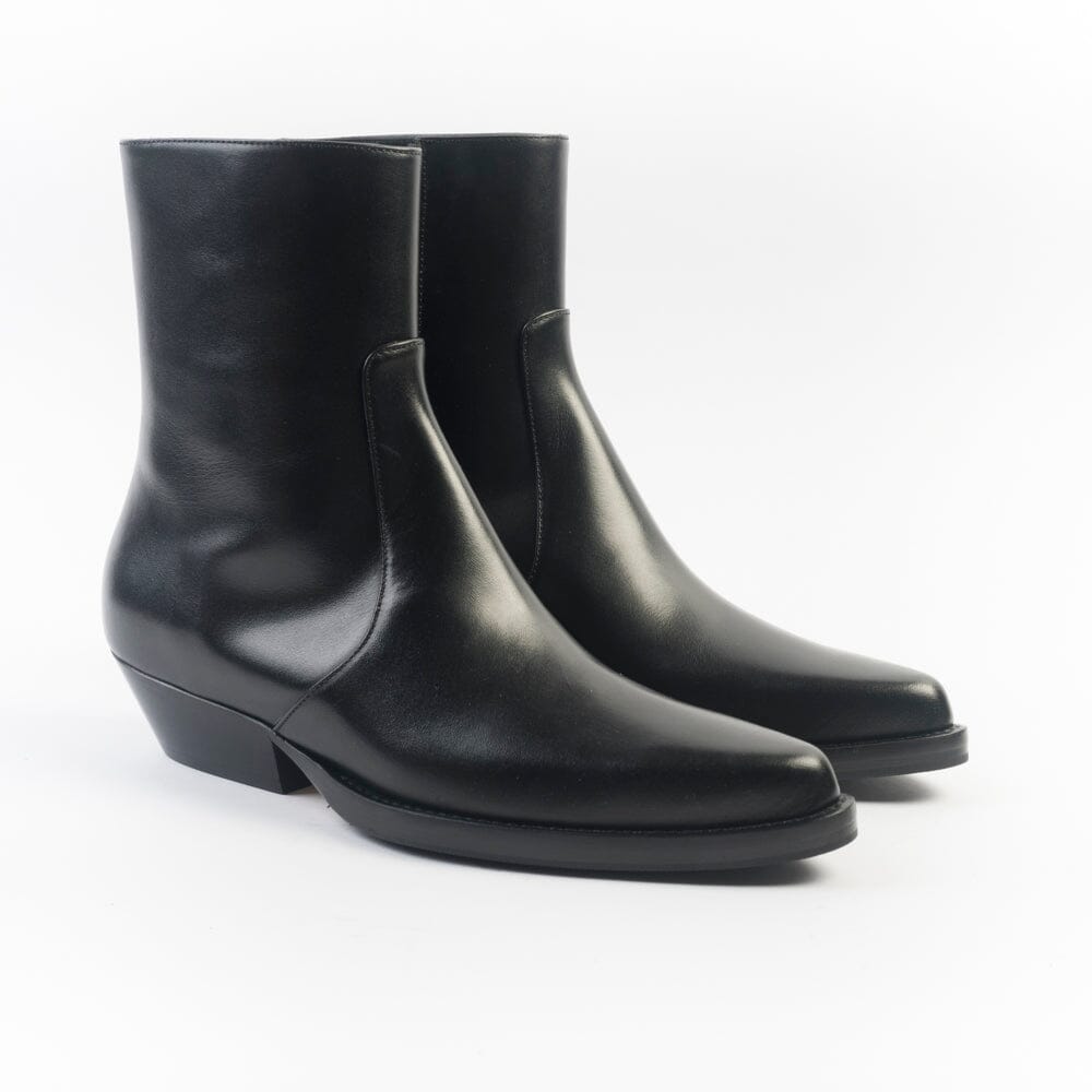 ANNA F - Texano - 9677 - Pelle Nero Scarpe Donna Anna F. 
