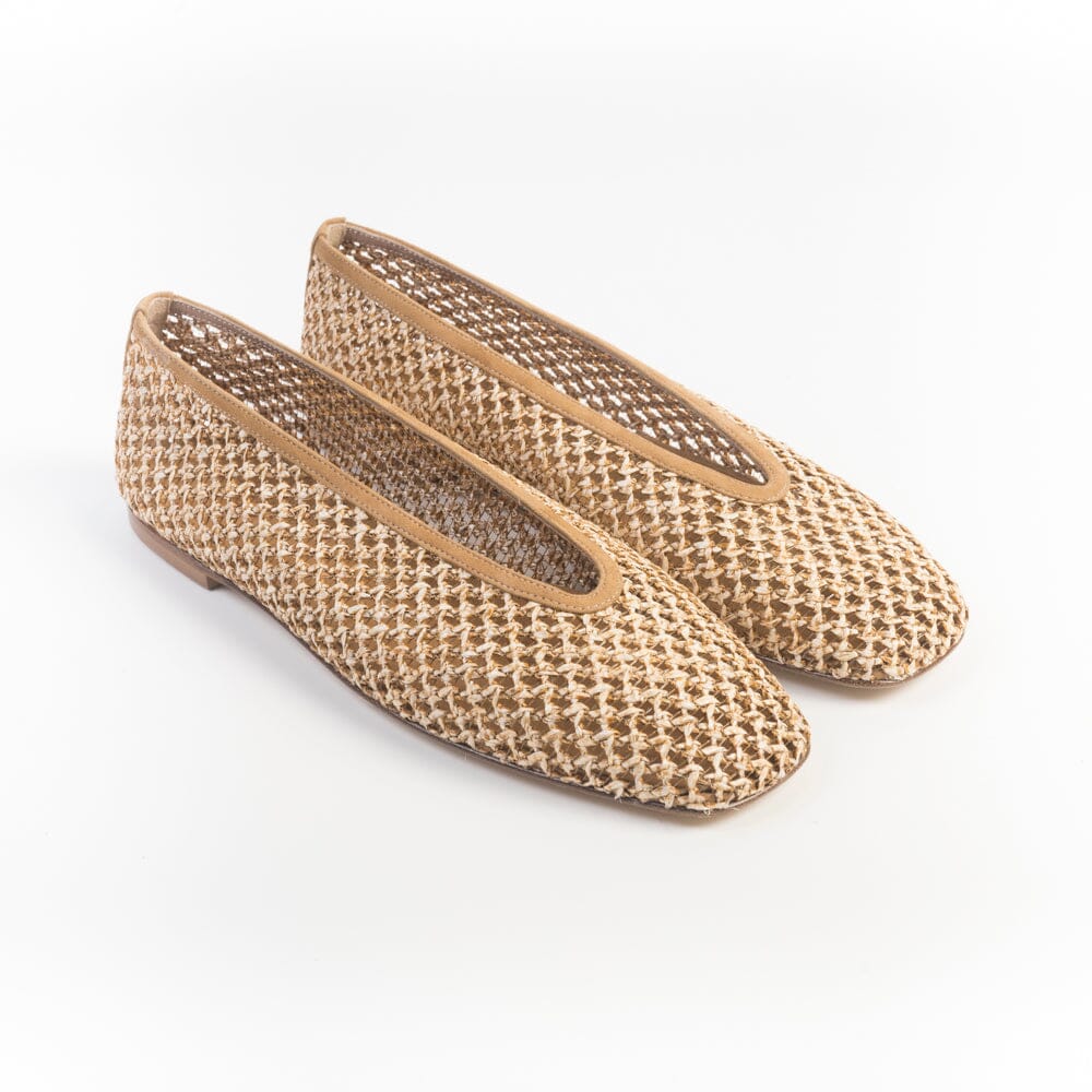 CHEVILLE - Ballerina - DELIA MC - Intrecciata Sabbia Scarpe Donna CHEVILLE 