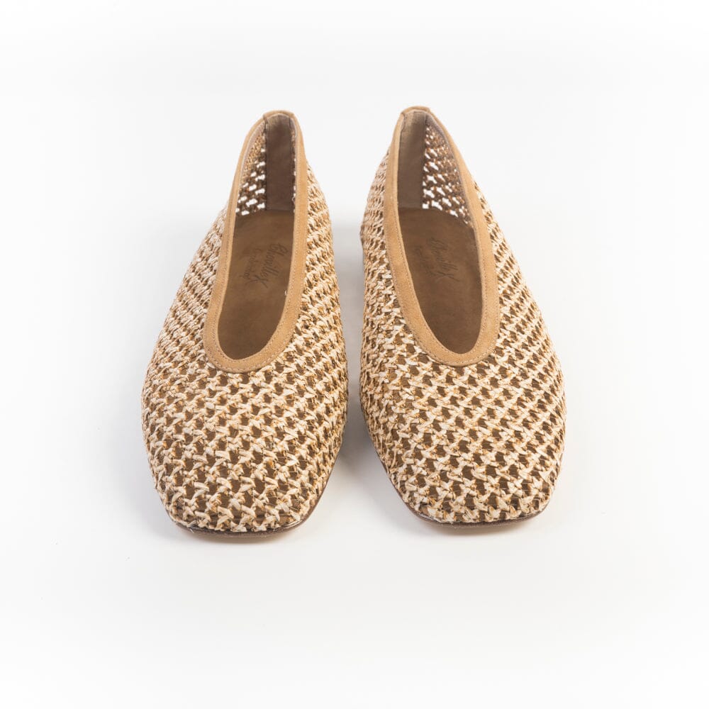 CHEVILLE - Ballerina - DELIA MC - Intrecciata Sabbia Scarpe Donna CHEVILLE 