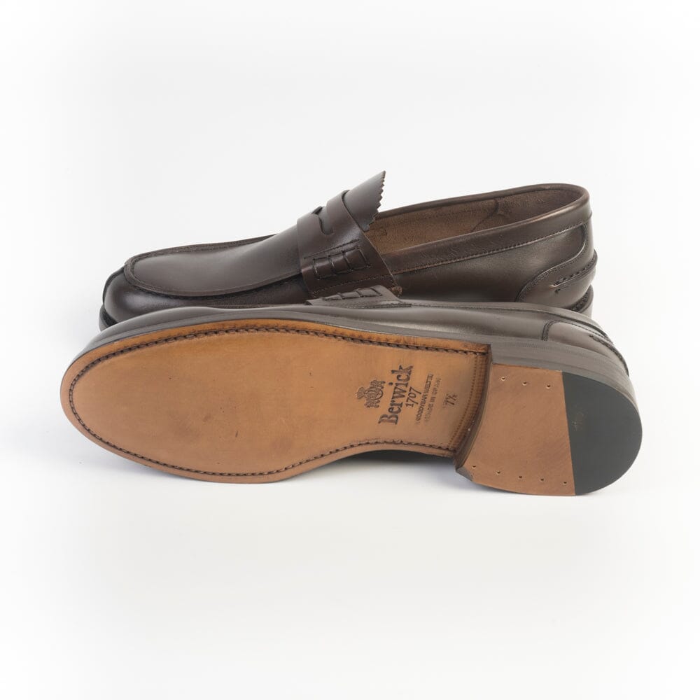 BERWICK 1707 - Mocassino - 5169 - Chateaubriand Testa di Moro Cuoio Scarpe Uomo Berwick 1707 