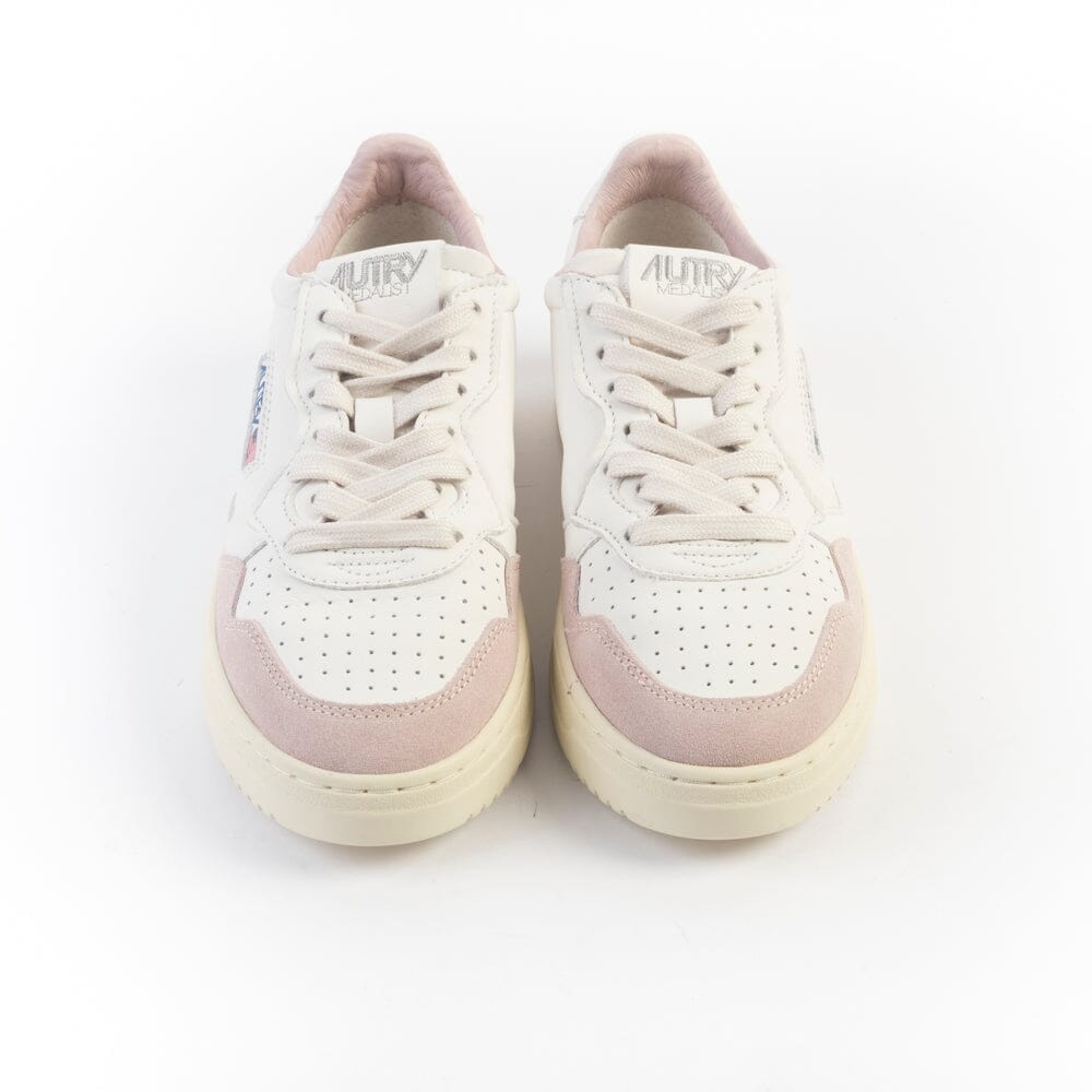 AUTRY - AULW GS36 - Sneakers - LOW WOM Goat - Bianco Rosa Scarpe Donna AUTRY - Collezione donna 