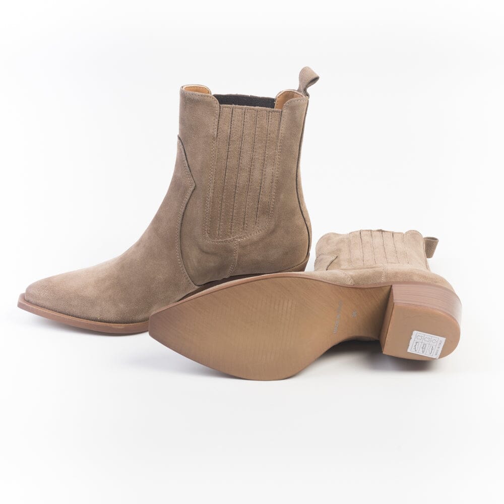 CAPPELLETTOSHOP - Stivaletto Texano - 5023 - Taupe Scarpe Donna CAPPELLETTO 1948 