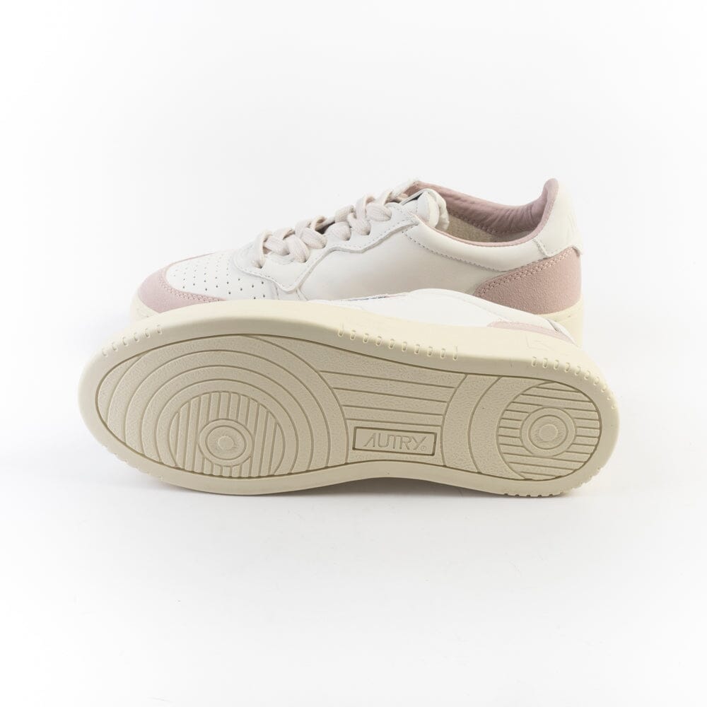 AUTRY - AULW GS36 - Sneakers - LOW WOM Goat - Bianco Rosa Scarpe Donna AUTRY - Collezione donna 