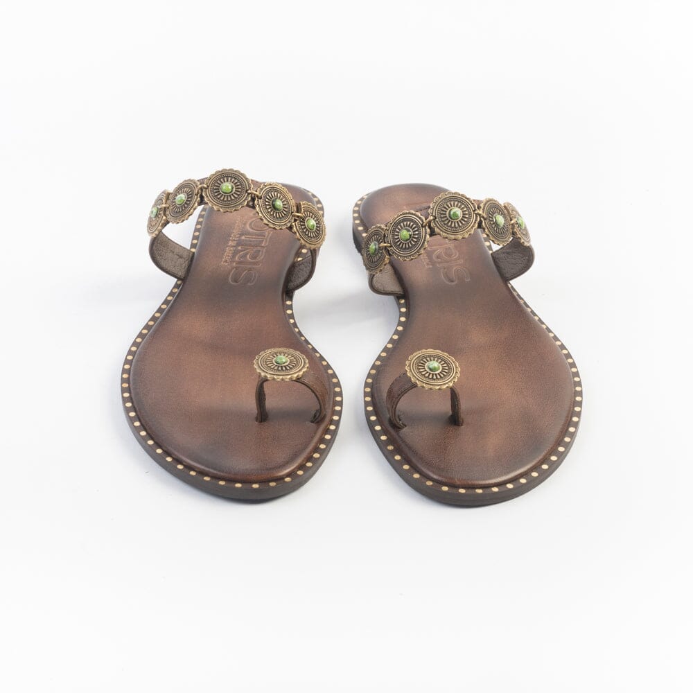 MAKIS KOTRIS - Sandali Bassi k-822 - Chocolate Scarpe Donna MAKIS KOTRIS 