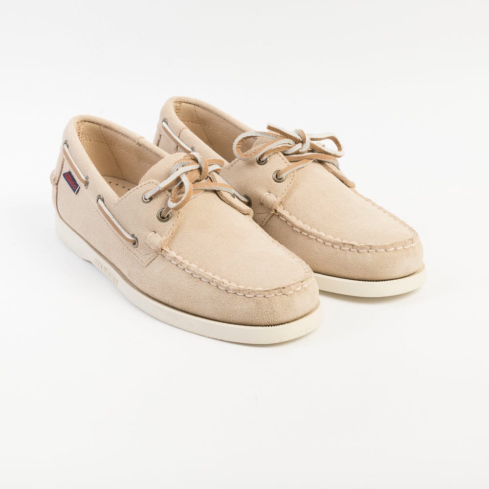 SEBAGO - Docksides Portland Suede - 7111PTW - Beige Camel Scarpe Uomo Sebago 