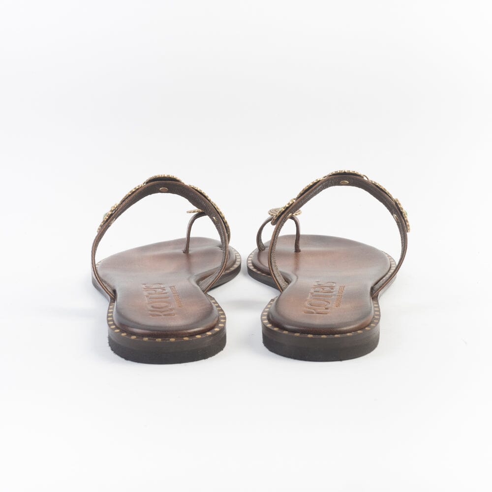 MAKIS KOTRIS - Sandali Bassi k-822 - Chocolate Scarpe Donna MAKIS KOTRIS 