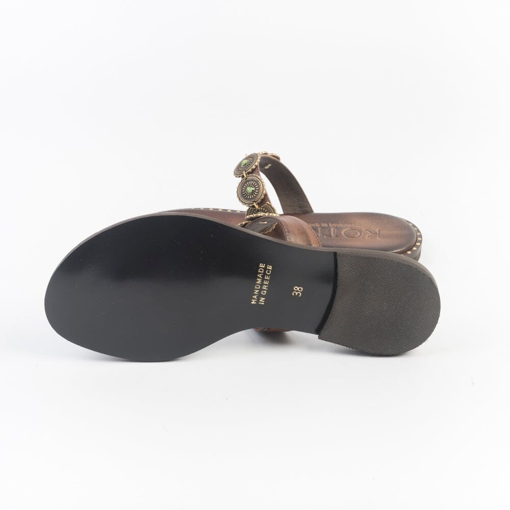 MAKIS KOTRIS - Sandali Bassi k-822 - Chocolate Scarpe Donna MAKIS KOTRIS 