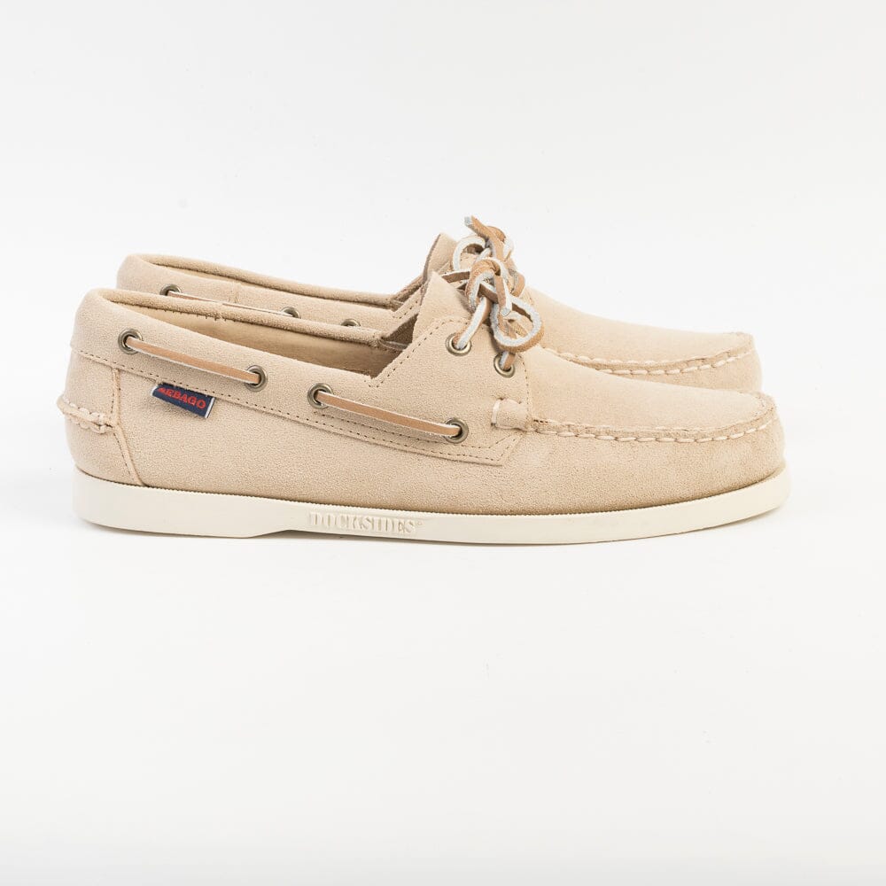 SEBAGO - Docksides Portland Suede - 7111PTW - Beige Camel Scarpe Uomo Sebago 