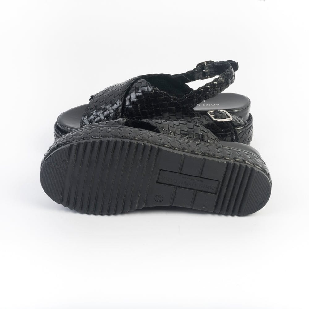 PONS QUINTANA - Sandali Zeppa - 11452 - Nero Scarpe Donna PONS QUINTANA 