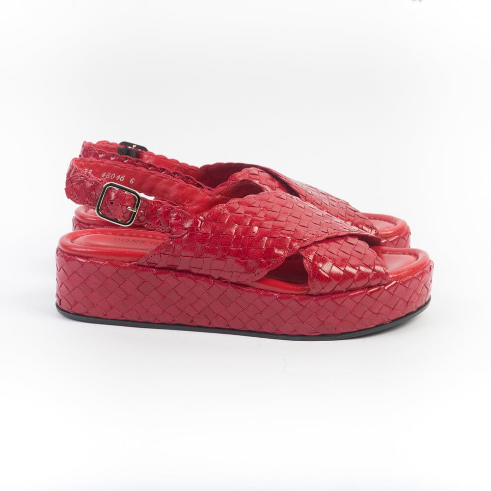 PONS QUINTANA - Sandali Zeppa - FORLI 9806 - Rubino Scarpe Donna PONS QUINTANA 