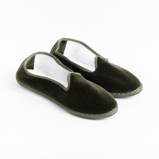 DROGHERIA CRIVELLINI - Furlana - Velluto Verde Oliva Scarpe Donna DROGHERIA CRIVELLINI - Collezione Donna 