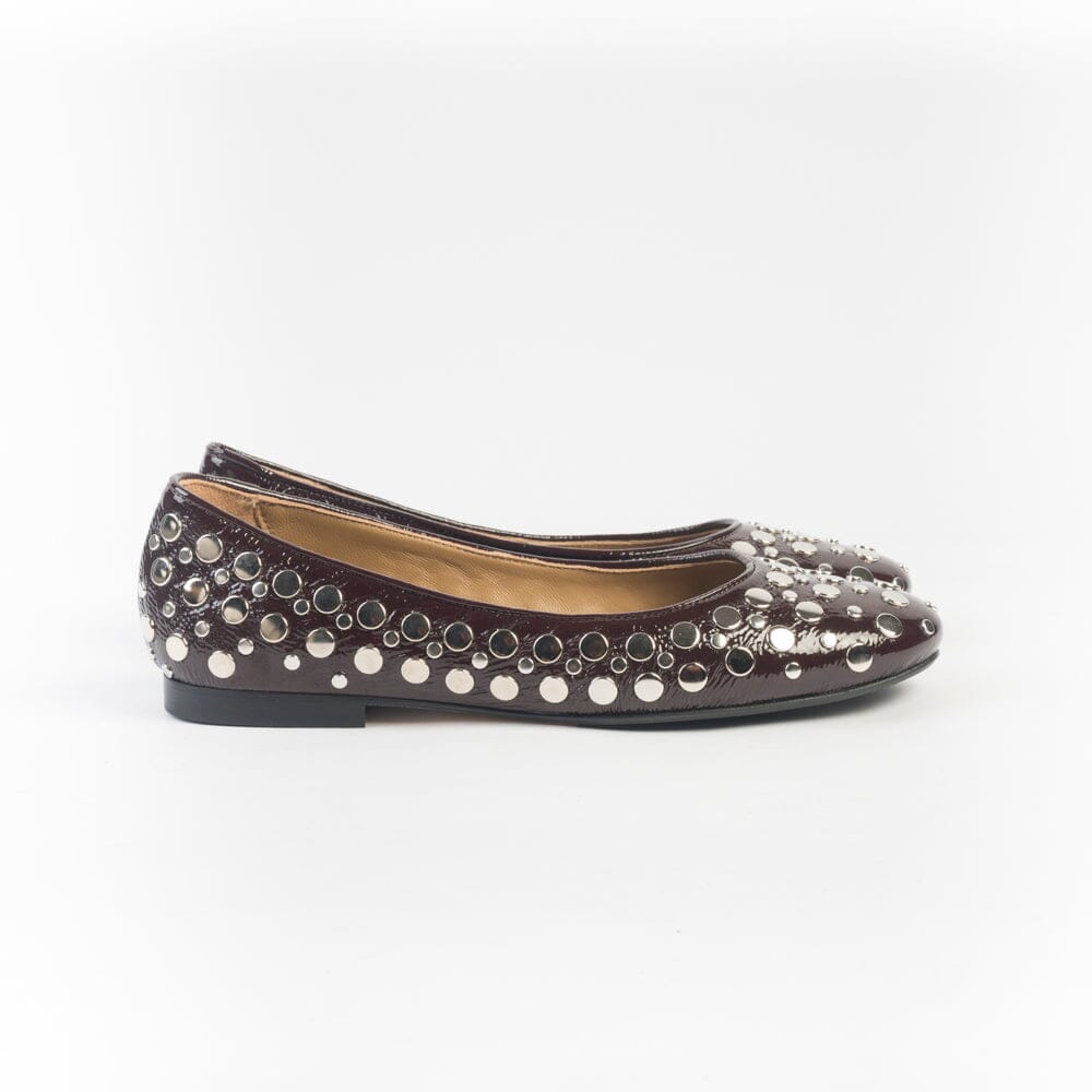 ANNA F - Ballerina - 1831 - Borchie Bordeaux Scarpe Donna Anna F. 