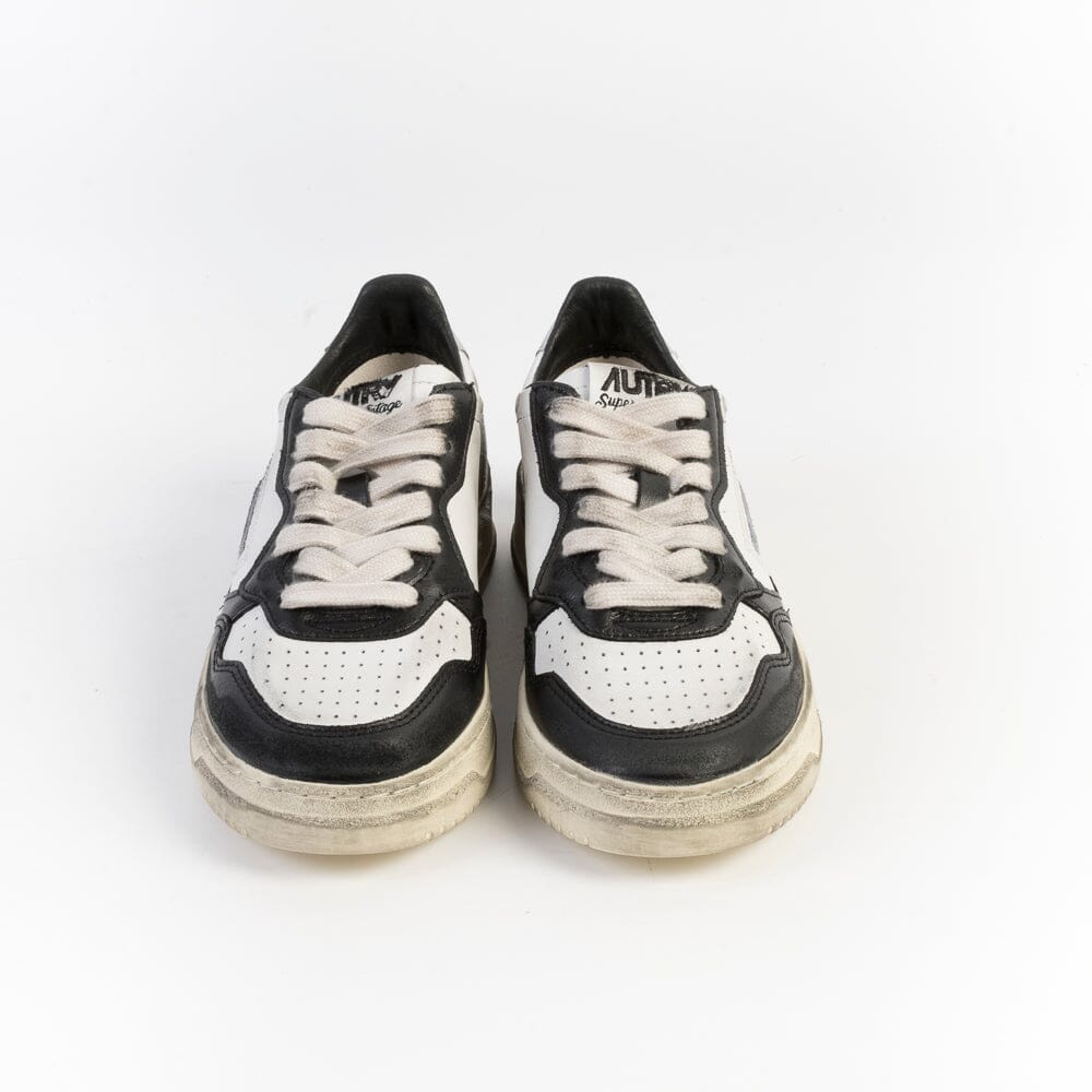 AUTRY - AVLW SV11- Sneakers LOW WOM LEAT - Vintage Edition - Black Silver Scarpe Donna AUTRY - Collezione donna 
