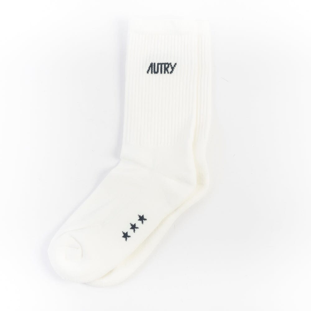 AUTRY - SOPU E7A6 STAR - Autry Calzino - Bianco logo blu