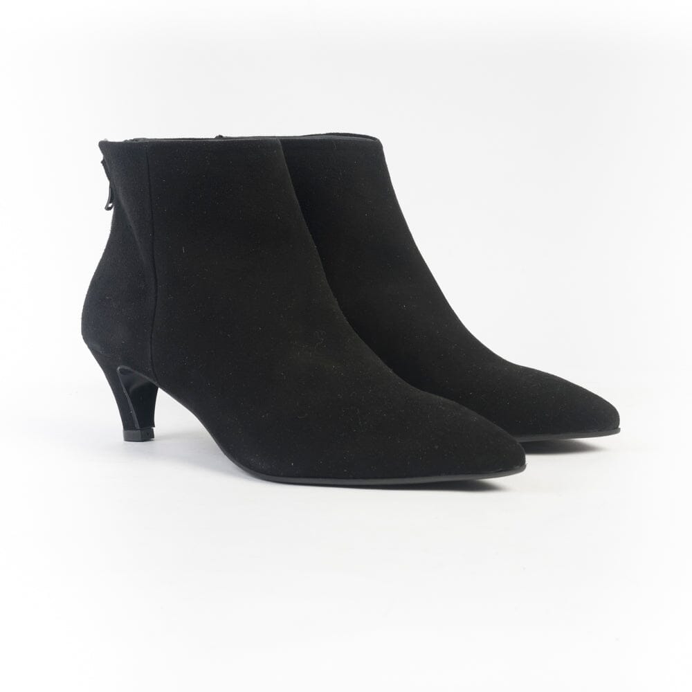 CAPPELLETTOSHOP - Stivaletto - 1577 - Camoscio Nero Scarpe Donna CAPPELLETTO 1948 