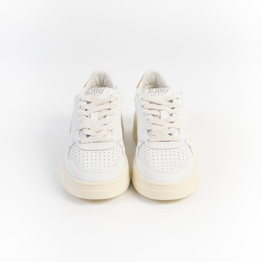 AUTRY - AULW LL70 - Sneakers LOW WOM ALL LEAT - Bianco Honey Yellow Scarpe Donna AUTRY - Collezione donna 