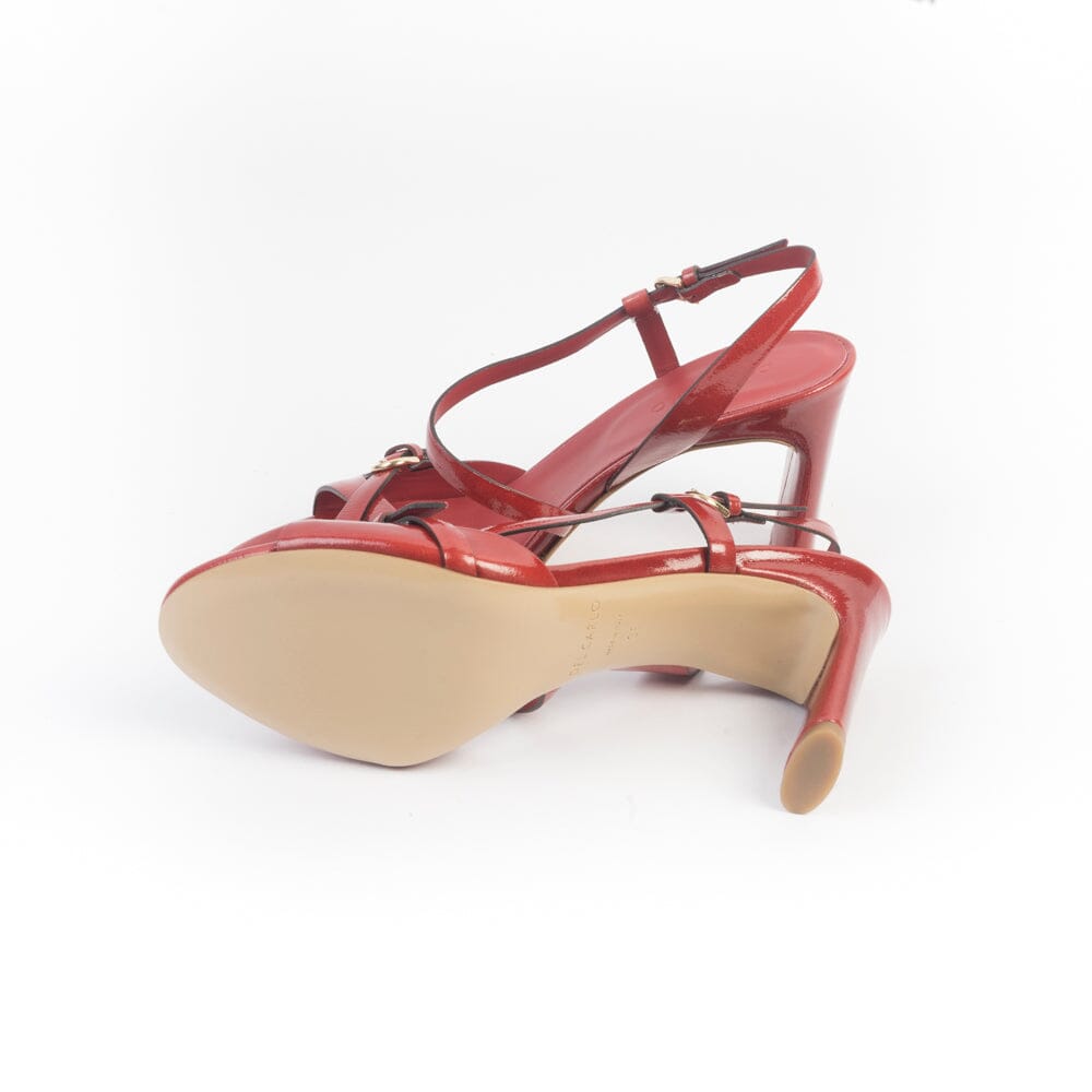 DEL CARLO - Sandali con Tacco - 11924 - Vetro Rosso Ginger Scarpe Donna DEL CARLO 
