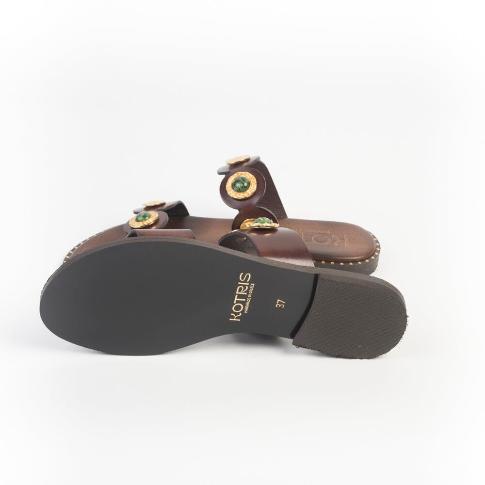 MAKIS KOTRIS - Mules - 04-858 - Choco Scarpe Donna MAKIS KOTRIS 