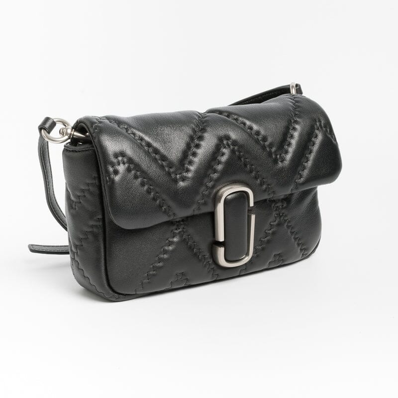 MARC JACOBS - The Quilted Leather J - Borsa a Spalla - Nero Borse Marc Jacobs 