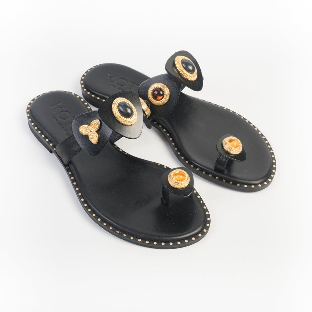 MAKIS KOTRIS - Mules K-3021 - Nero Scarpe Donna MAKIS KOTRIS 