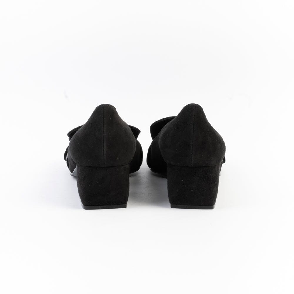SI ROSSI - Decollété Mocassino - B10250 - Camoscio Nero Scarpe Donna SI ROSSI 