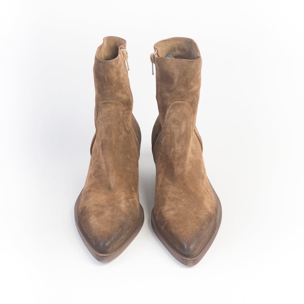 ELENA IACHI - Stivaletto Texano E4519 - Velour Camel