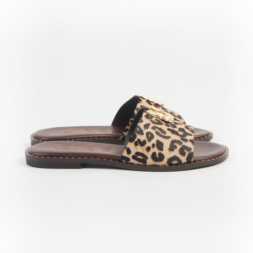 MAKIS KOTRIS - Mules - 04-108-D6 - Leo Choco Scarpe Donna MAKIS KOTRIS 