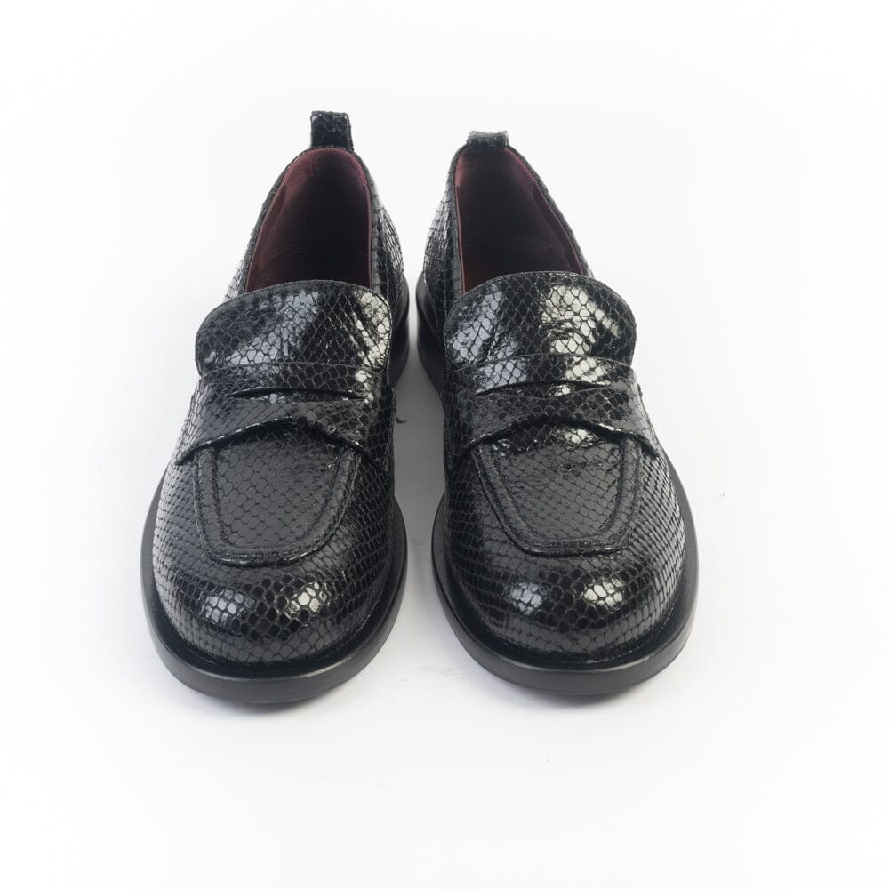 POMME D'OR - Mocassino - 2205 - Pitone Nero Scarpe Donna POMME D' OR 