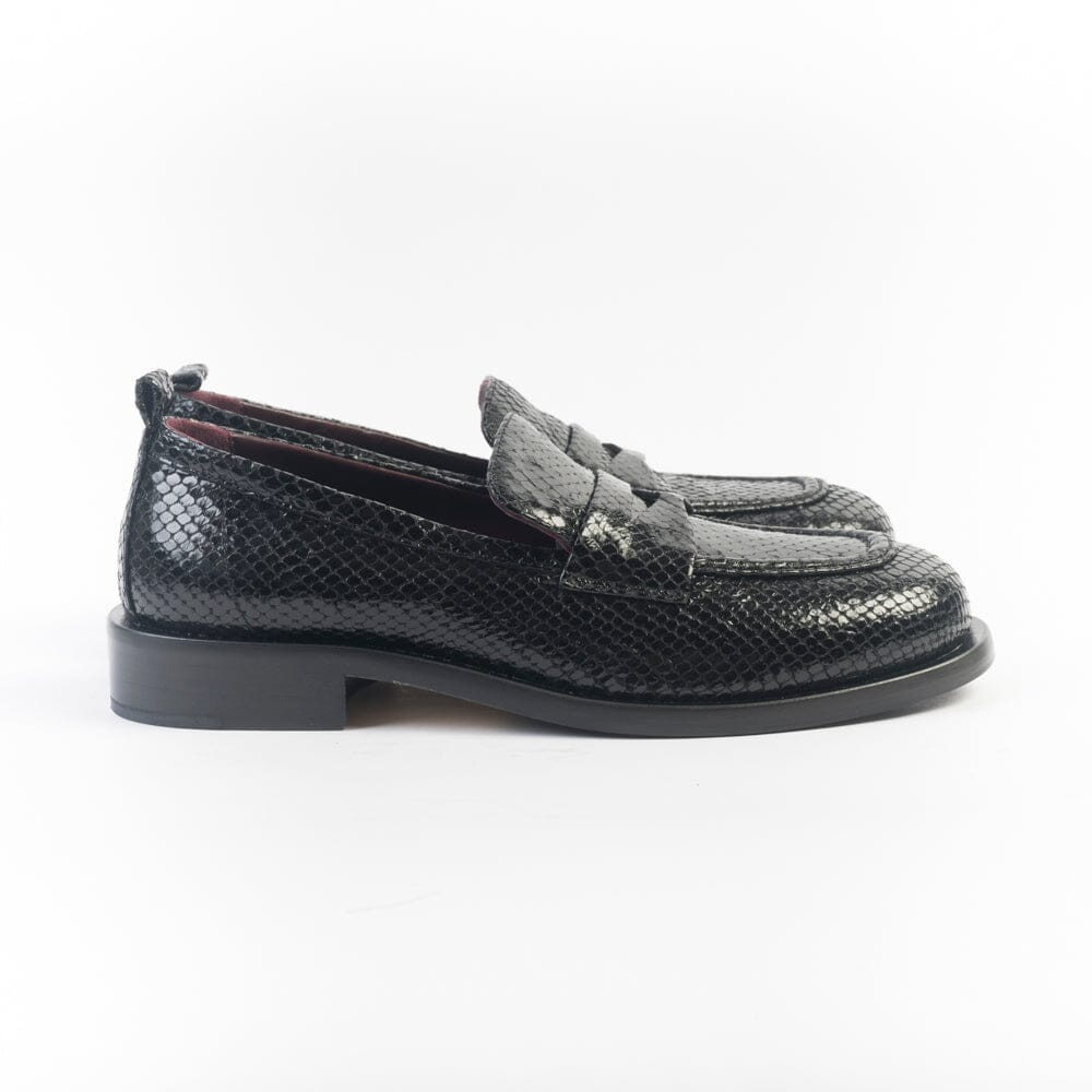 POMME D'OR - Mocassino - 2205 - Pitone Nero Scarpe Donna POMME D' OR 