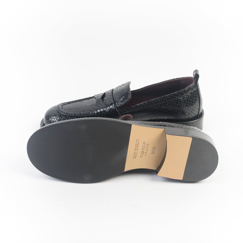 POMME D'OR - Mocassino - 2205 - Pitone Nero Scarpe Donna POMME D' OR 