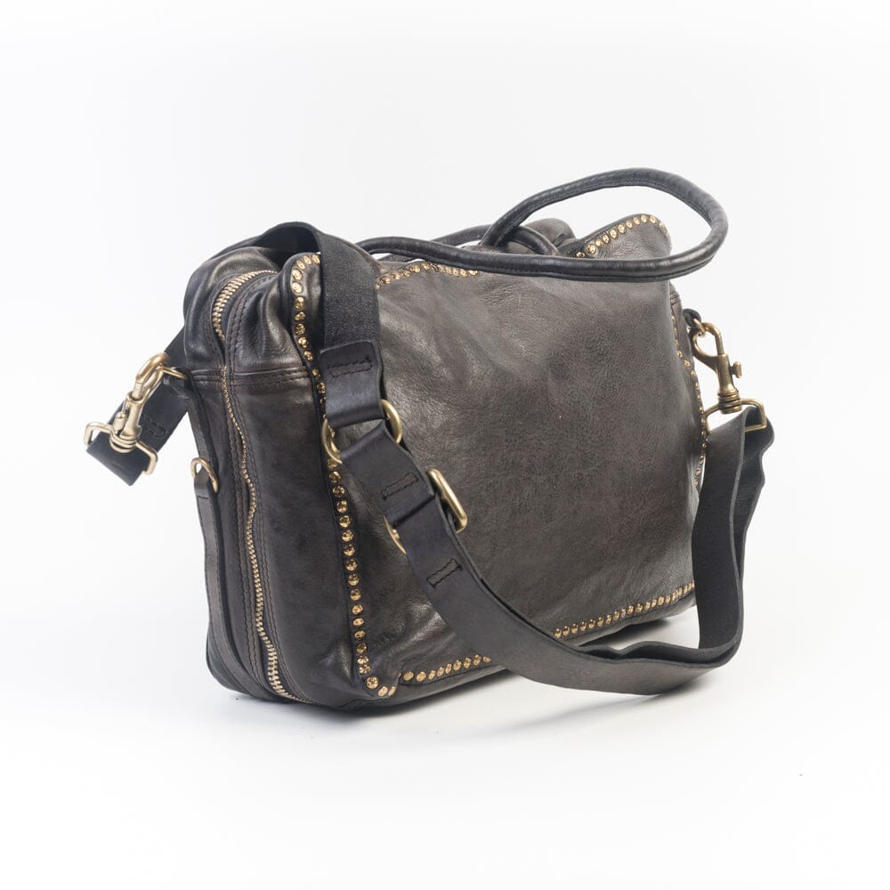 CAMPOMAGGI - Borsa a Tracolla - Simona L - Grigio Antracite Borse Campomaggi 