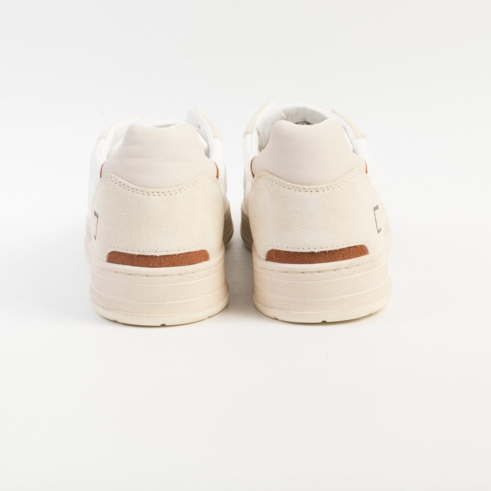 DATE - Sneakers - Court 2.0 - Nylon White Cuoio Scarpe Uomo DATE 