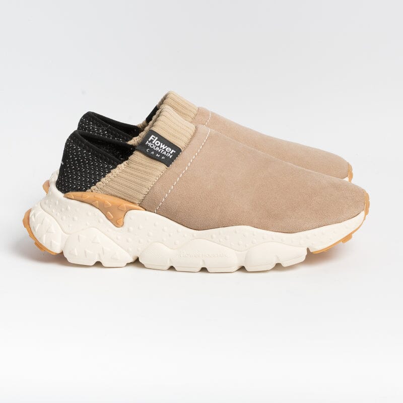 FLOWER MOUNTAIN - Sneakers Camp Uni - Shearling Beige Scarpe Donna FLOWER MOUNTAIN 