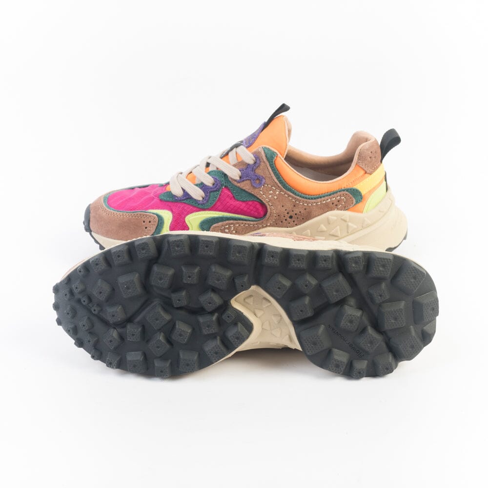 FLOWER MOUNTAIN - Sneakers Washi 01 - 1D34 - Fucsia Marrone Scarpe Donna FLOWER MOUNTAIN 
