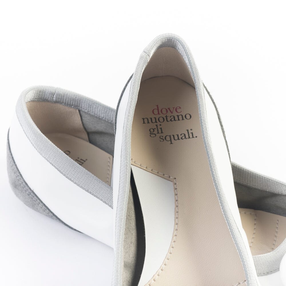 DOVE NUOTANO GLI SQUALI - Ballerina Becky - Bianco Scarpe Donna DOVE NUOTANO GLI SQUALI 