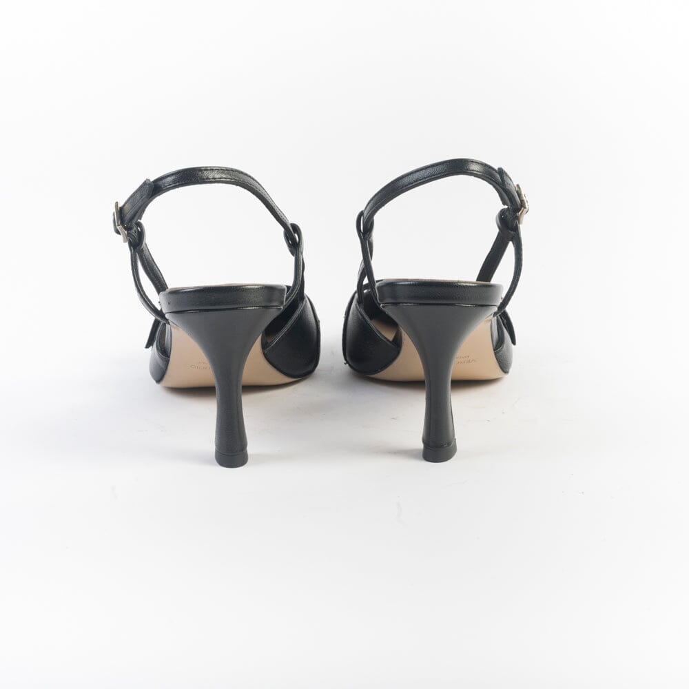 CappellettoShop - Sling Back - Ester 21 - Nero Scarpe Donna CAPPELLETTO 1948 