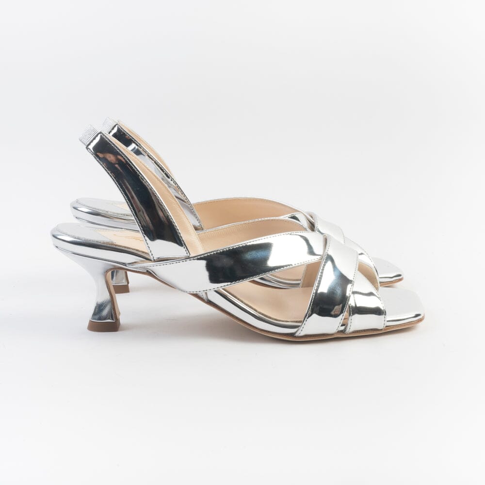 ANNA F. - Sandali con Tacco - 3800 - Argento Specchio Scarpe Donna Anna F. 