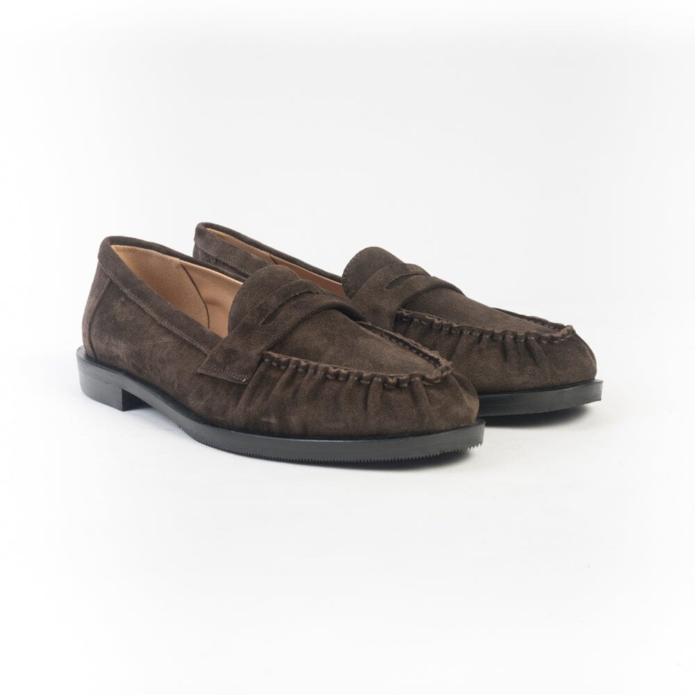 CAPPELLETTOSHOP - Mocassino - F7400 - Camoscio Ebano Scarpe Donna CappellettoShop 