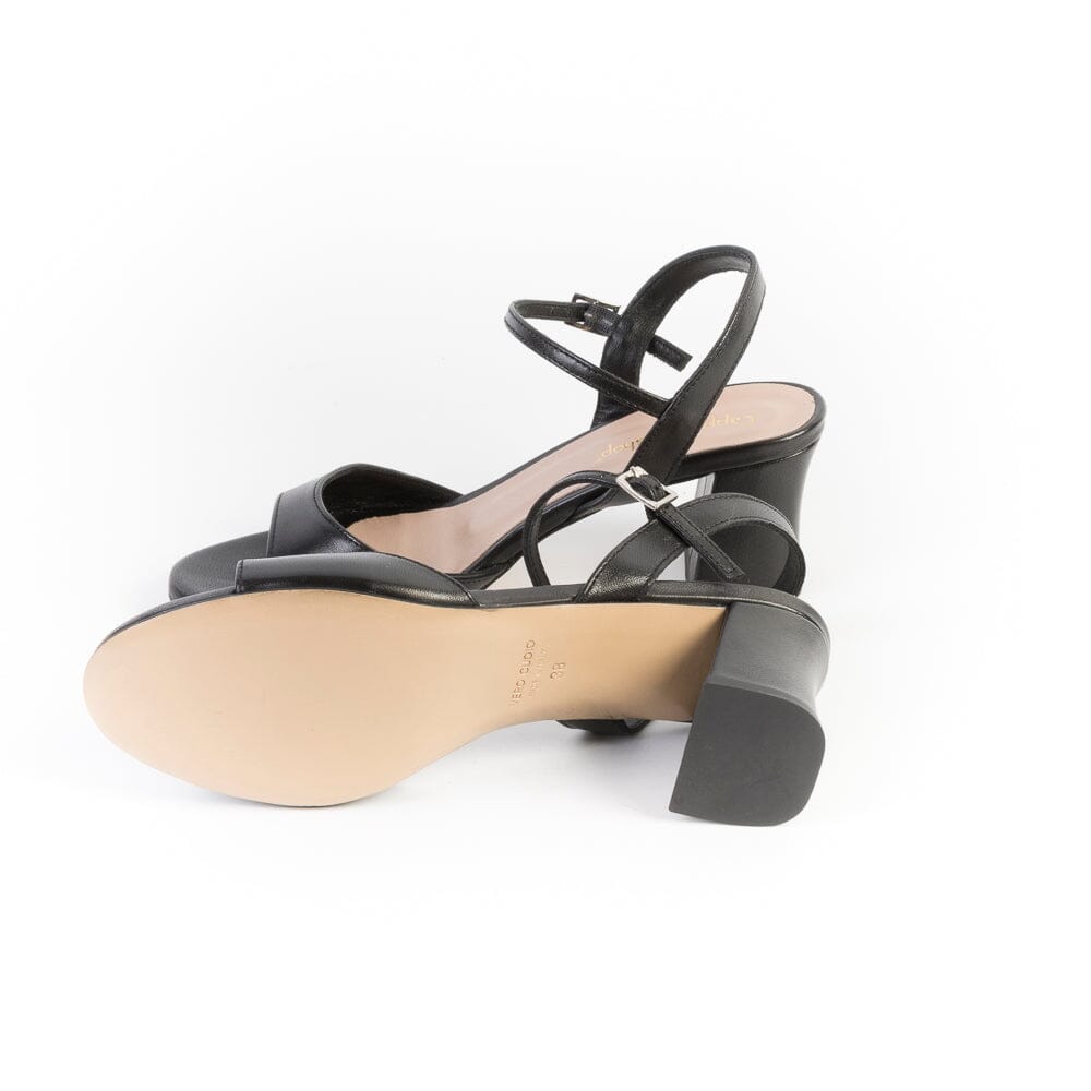 CappellettoShop - Sandali con Tacco- Milvia3 - Nero Scarpe Donna CAPPELLETTO 1948 