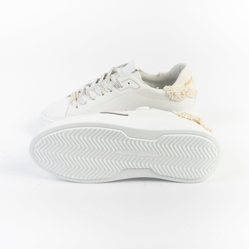 PHILIPPE MODEL - Sneakers Temple - BTLD VDD2 - Denim Blanc