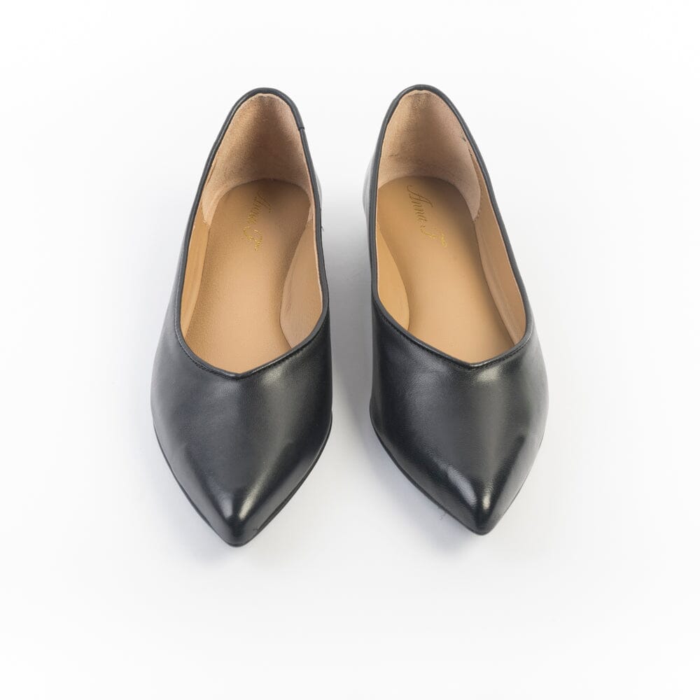 ANNA F - Ballerina - 1821 - Pelle Nero Scarpe Donna Anna F. 